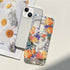 iPhone 15 Printed Double-Layer Transparent Magnetic Suction Phone Case