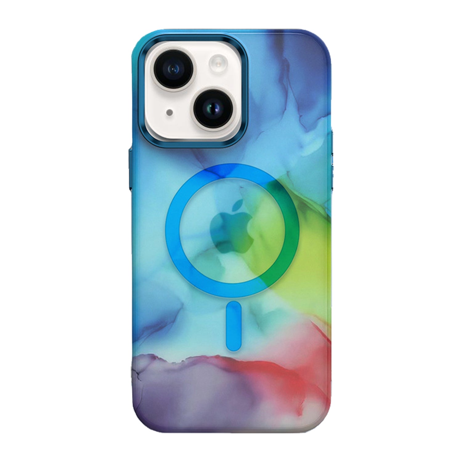 iPhone 15 Ink Colorful Magnetic Phone Case