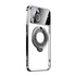 iPhone 15 Plus Regard Window Magnetic Suction Electroplating Integrated Bracket Phone Case