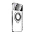 iPhone 15 Regard Window Magnetic Suction Electroplating Integrated Bracket Phone Case