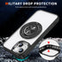 iPhone 15 Plus Transparent Silicone 360 Degree Rotating Bracket Phone Case