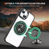 iPhone 15 Transparent Silicone 360 Degree Rotating Bracket Phone Case