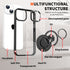 iPhone 15 Transparent Silicone 360 Degree Rotating Bracket Phone Case