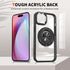 iPhone 15 Plus Transparent Silicone 360 Degree Rotating Bracket Phone Case