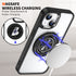 iPhone 15 Plus Transparent Silicone 360 Degree Rotating Bracket Phone Case