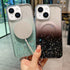 iPhone 15 Luxury Sparkly Cover for , Clear Shockproof Silicone Bumper Case