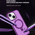 iPhone 15 Magsafe with Stand Translucent Back Slim Protective Phone Case Comes with Same Color Lens Film