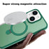 iPhone 15 Magsafe with Stand Translucent Back Slim Protective Phone Case Comes with Same Color Lens Film