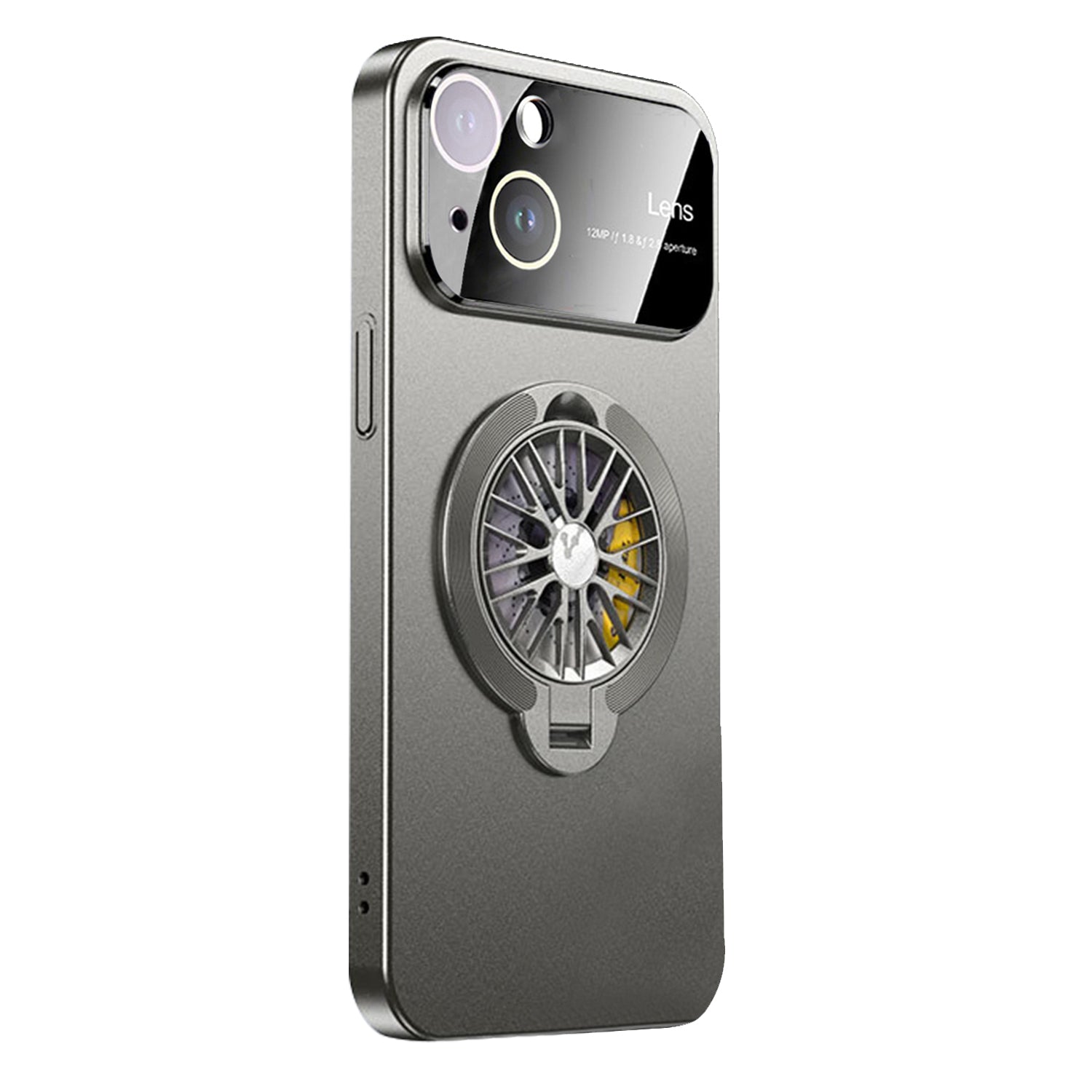 iPhone 15 Plus With Gyro Pressure Holder Shockproof Slim Magnetic Attraction Shockproof Phone Cover Case