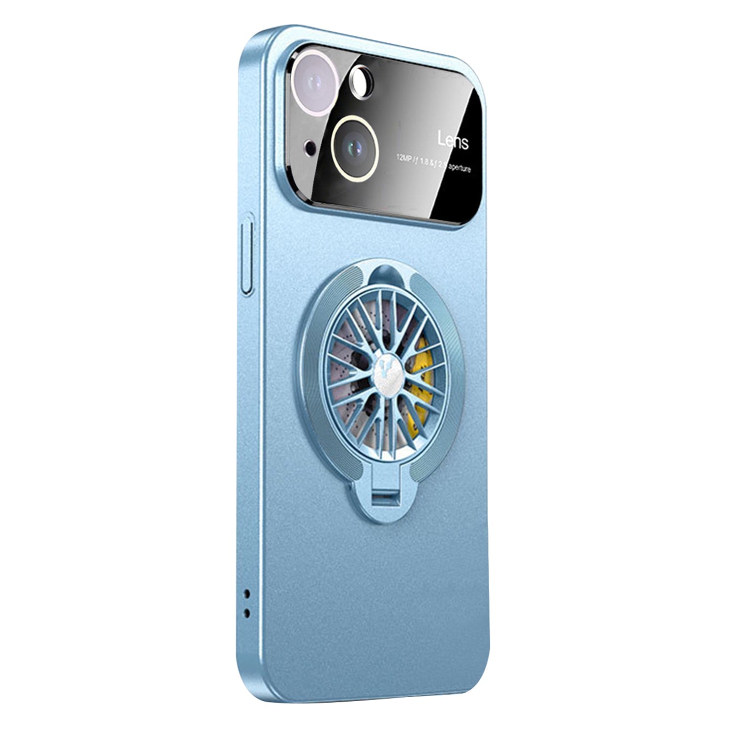 iPhone 15 Plus With Gyro Pressure Holder Shockproof Slim Magnetic Attraction Shockproof Phone Cover Case