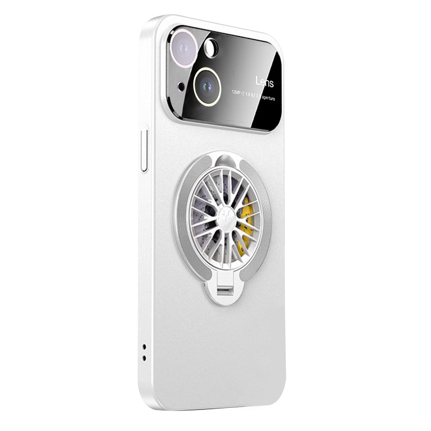 iPhone 15 Plus With Gyro Pressure Holder Shockproof Slim Magnetic Attraction Shockproof Phone Cover Case