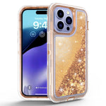 iPhone 15 Pro Max Transparent Floating Glitter Heavy Duty Case