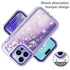 iPhone 15 Pro Max Transparent Floating Glitter Heavy Duty Case