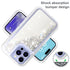 iPhone 15 Pro Max Transparent Floating Glitter Heavy Duty Case