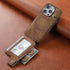 iPhone 15 Pro Magsafe Wireless Zippered Leather Case