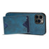 iPhone 15 Pro With Wallet Bracket Protective Leather Case