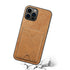 iPhone 15 Pro Max With Wallet Bracket Protective Leather Case