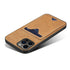 iPhone 15 Pro With Wallet Bracket Protective Leather Case