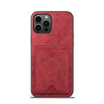 iPhone 15 Pro With Wallet Bracket Protective Leather Case