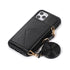 iPhone 15 Pro Triangle Crossbody Multifunctional Card Insertion Leather Case