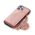 iPhone 15 Pro Max Triangle Crossbody Multifunctional Card Insertion Leather Case