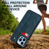 iPhone 15 Pro Rear Cover Wrist Strap Card Insertion Phone Case