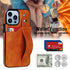 iPhone 15 Pro Rear Cover Wrist Strap Card Insertion Phone Case