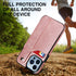 iPhone 15 Pro Max Rear Cover Wrist Strap Card Insertion Phone Case