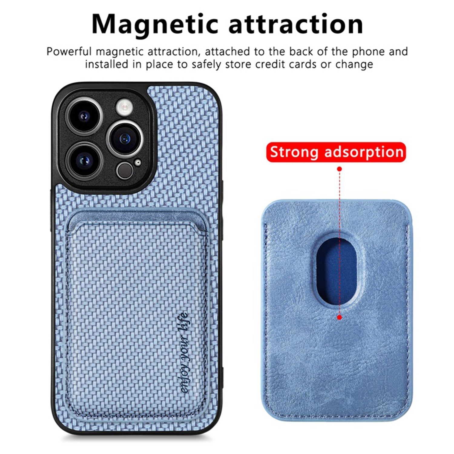 iPhone 15 Pro Magsafe Magnetic Insert Card Phone Case