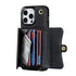 iPhone 15 Pro Max Card Holding Crossbody Lanyard Case