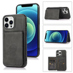 iPhone 15 Pro Wallet Case Credit Card Holder, Premium Leather Durable Kickstand Magnetic Protective Cover