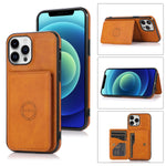 iPhone 15 Pro Wallet Case Credit Card Holder, Premium Leather Durable Kickstand Magnetic Protective Cover