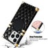 iPhone 15 Pro 3D Down Jacket CC Style Soft Leather Square Magnetic Attraction Case Cover