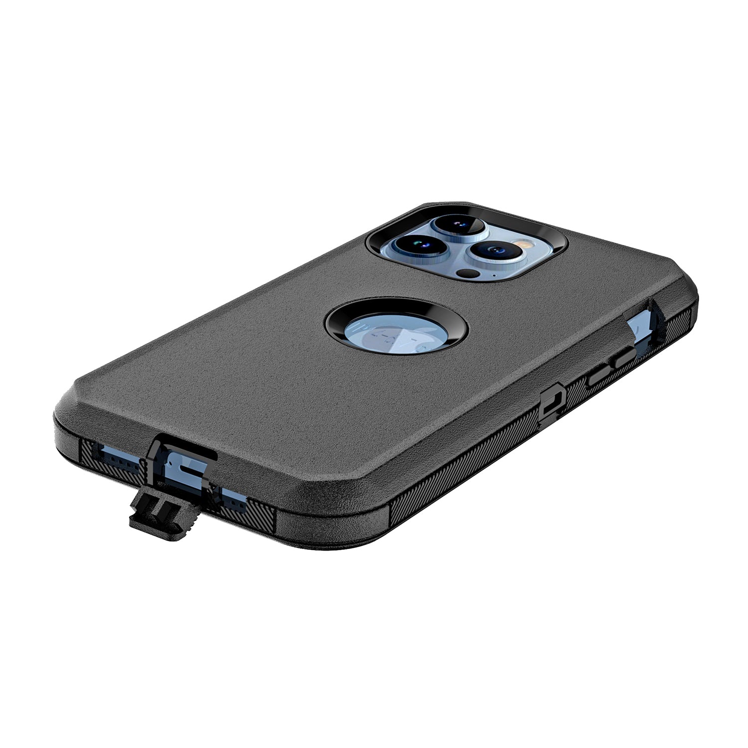 iPhone 15 Pro Max With Kickstand Belt Clip Full Protection Heavy Duty Case