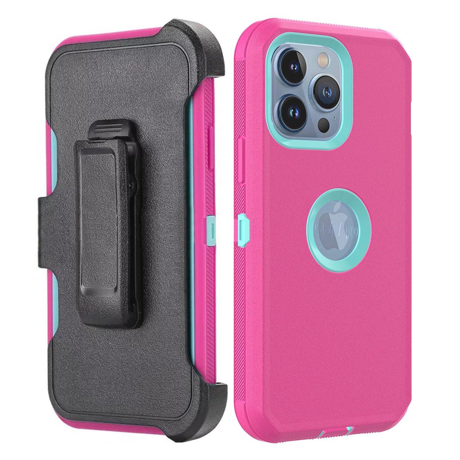 iPhone 15 Pro Max With Kickstand Belt Clip Full Protection Heavy Duty Case