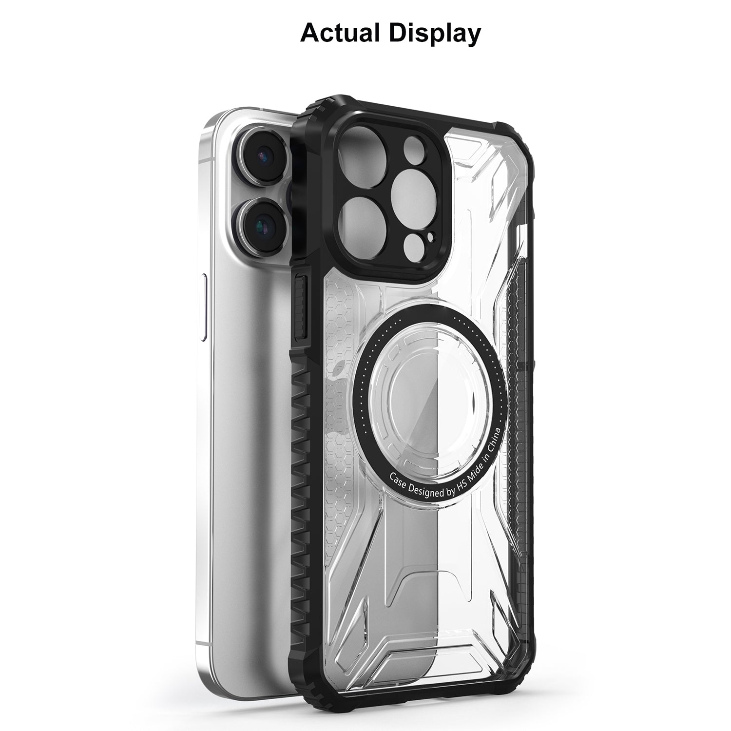 iPhone 15 Pro CD Texture Anti Drop Magnetic Phone Case