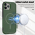 iPhone 15 Pro Car Mounted Magnetic Suction 2in1 Frosted Anti Fall Phone Case