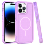 iPhone 15 Pro Car Mounted Magnetic Suction 2in1 Frosted Anti Fall Phone Case