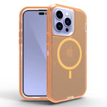 iPhone 15 Pro Magnetic Attraction Transparent Full Protection Heavy Phone Case