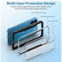 iPhone 15 Pro Full Body Bumper Case With Clear Back Panel Protector