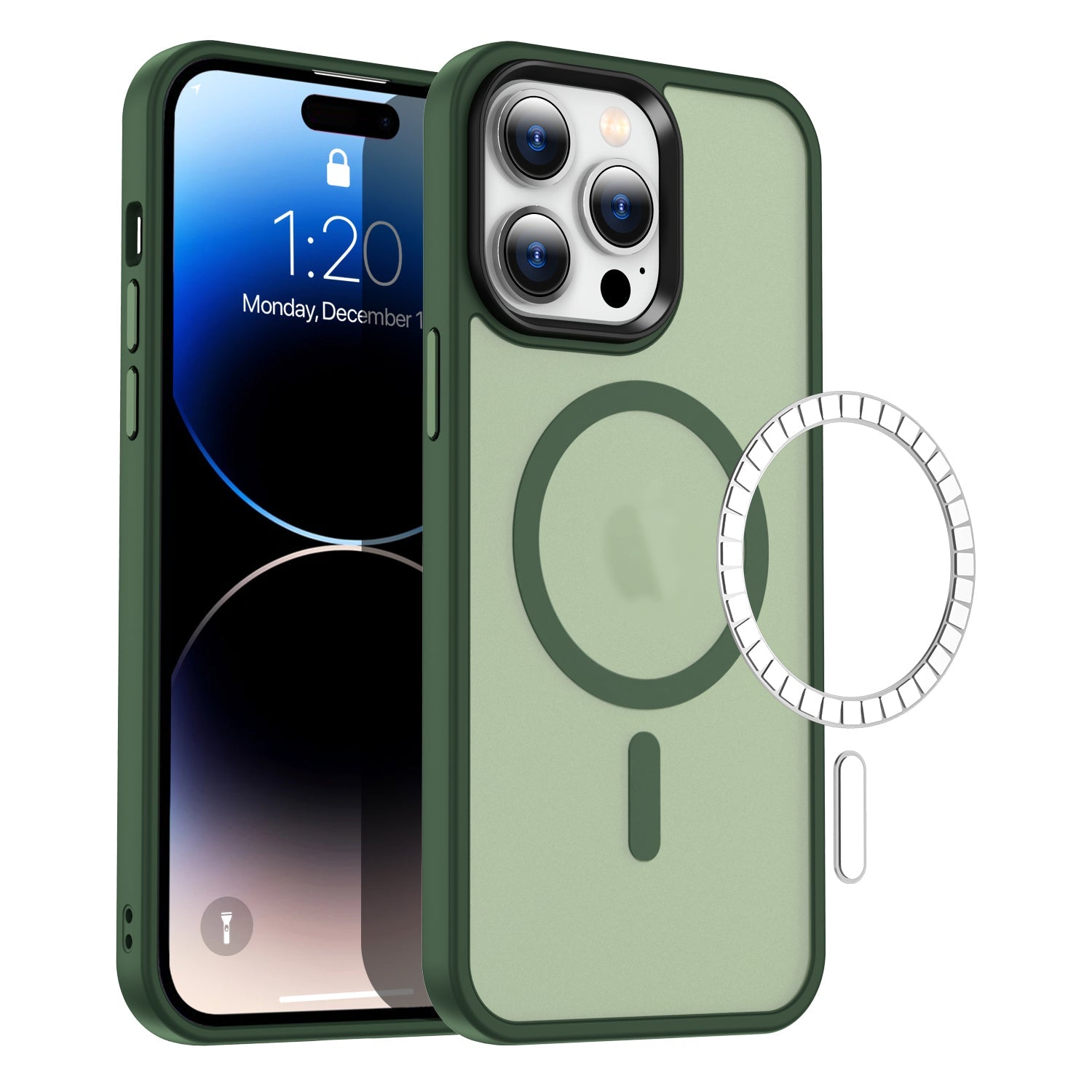 iPhone 15 Pro Shockproof With Magnetic Cover Case