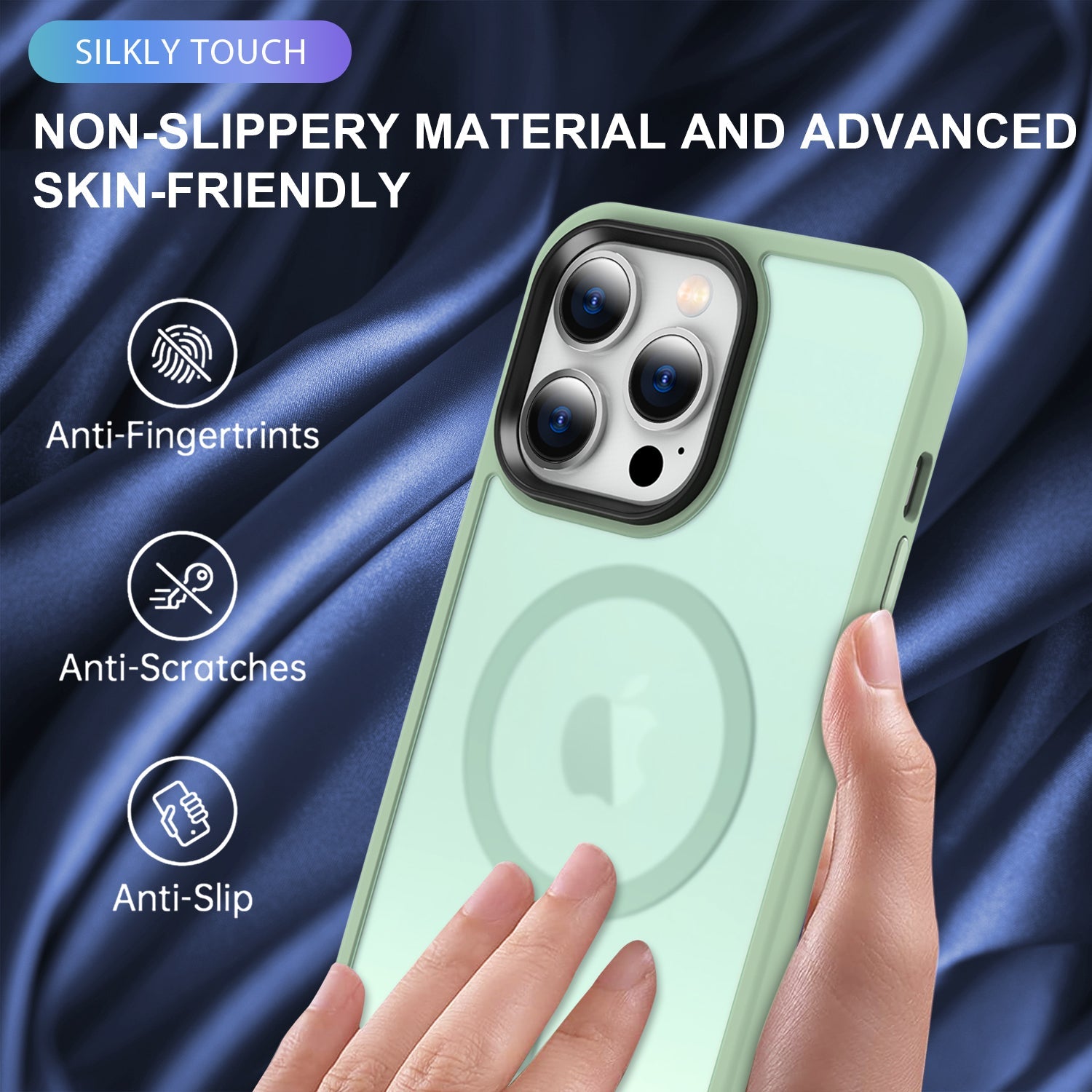 iPhone 15 Pro Shockproof With Magnetic Cover Case