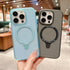 iPhone 15 Pro Max Translucency Magnetic Suction Bracket Phone Case