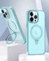 iPhone 15 Pro Translucency Magnetic Suction Bracket Phone Case