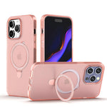 iPhone 15 Pro Max Translucency Magnetic Suction Bracket Phone Case