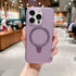 iPhone 15 Pro Translucency Magnetic Suction Bracket Phone Case