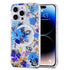 iPhone 15 Pro Printed Double-Layer Transparent Magnetic Suction Phone Case