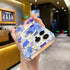 iPhone 15 Pro Max Printed Double-Layer Transparent Magnetic Suction Phone Case