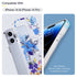 iPhone 15 Pro Max Printed Double-Layer Transparent Magnetic Suction Phone Case