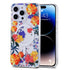 iPhone 15 Pro Printed Double-Layer Transparent Magnetic Suction Phone Case